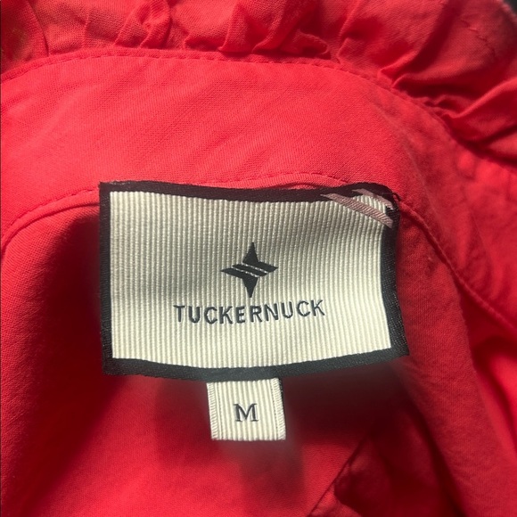 Tuckernuck Teagan Popover Coral Blouse Size Medium - Picture 8 of 10